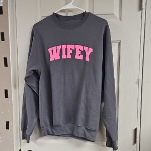 Gray Wifey Sweatshirt